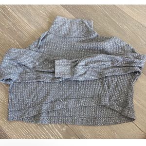 Free People Cropped Turtleneck Sweater